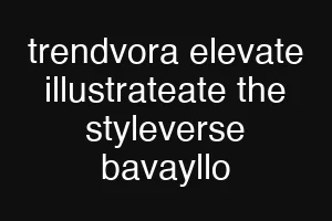 trendvora elevate illustrateate the styleverse bavayllo